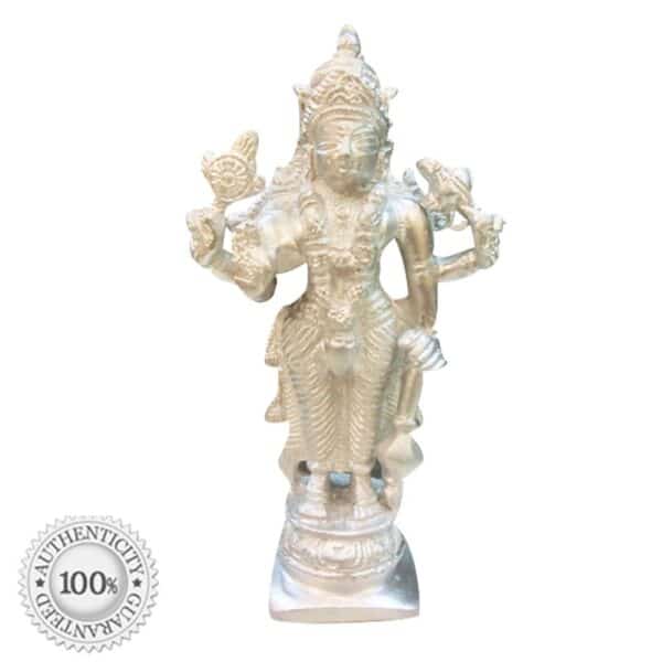Narayan Vishnu 1 <ul> <li>Guaranteed Original and Pure Parad Idol</li> <li>AstroDevam stamp of Original and Authentic Parad</li> <li>Overcomes your problems and complications of life</li> <li>Blesses the person with peace, health, harmony and prosperity</li> <li>Brings peace to the mind, body and soul</li> <li>Devotees blessed with success and tranquillity</li> <li>Gives devotees the strength to fight evil and fearlessly face the difficulties</li> <li>Powerful aura of the idol brings positivity in every aspect of your life</li> </ul>