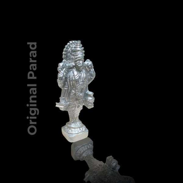 Original Parad Dhanvantari / Mercury Dhanvantari Mata Idol Statue - 100 gm (PADH-001) - Image 4