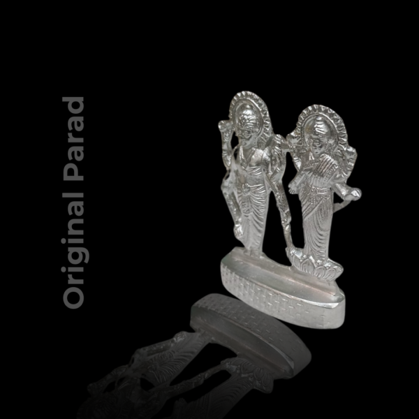 Original Parad Lakshmi Narayana Idol / Mercury Laxmi Narayan / Laxmi Vishnu Statue 100 gm (PAVL-001) - Image 4