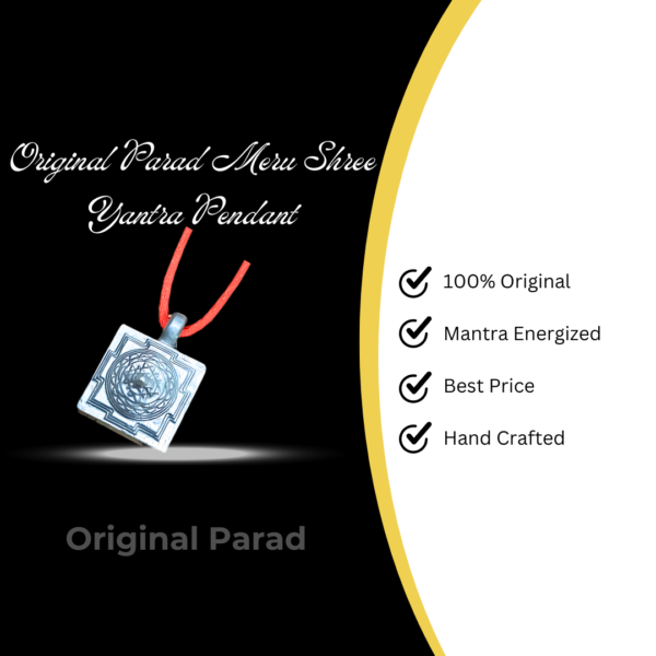 Original Parad Meru Shree Yantra Pendant 10 gm (PAMP-001) - Image 4