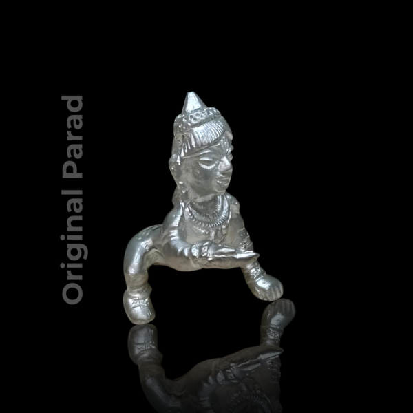 Original Parad (Mercury) Ramlala Lord Ram (Baby Ram) / Mercury Ramlala Idols 150 gm (PALR-001) - Image 3