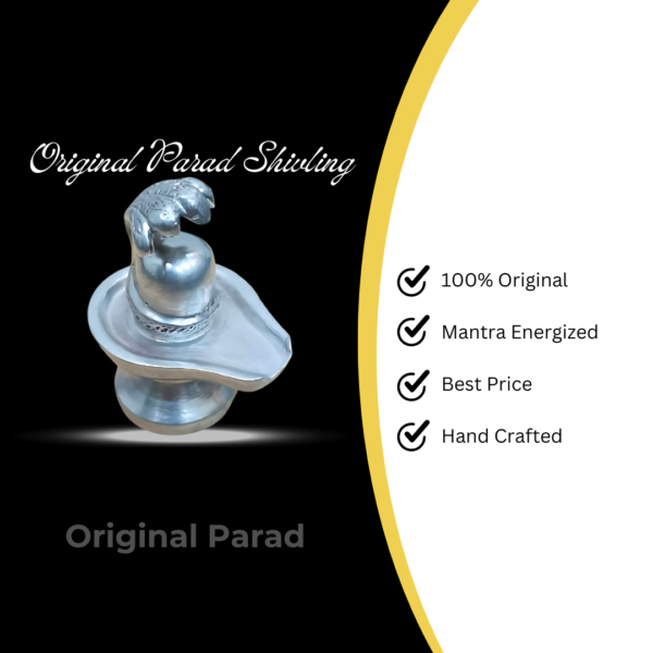 Original Parad Shivling With Sheshnag / Mercury Sheshnag Shivling 150 gm (PASB-008) - Image 4