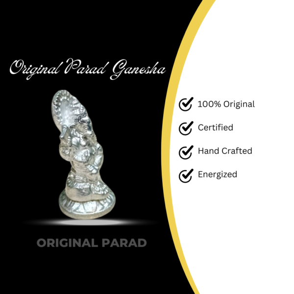 Original Parad (Mercury) Ganesha / Ganpati - 40 Gm (PAGN-001) - Image 4