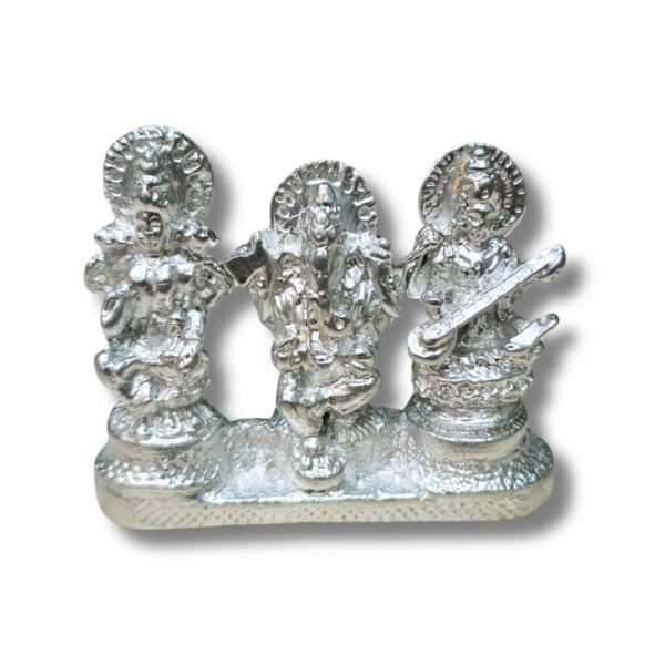 Original Parad (Mercury) Lakshmi Ganesh Saraswati 100 gm (PALGS-001)