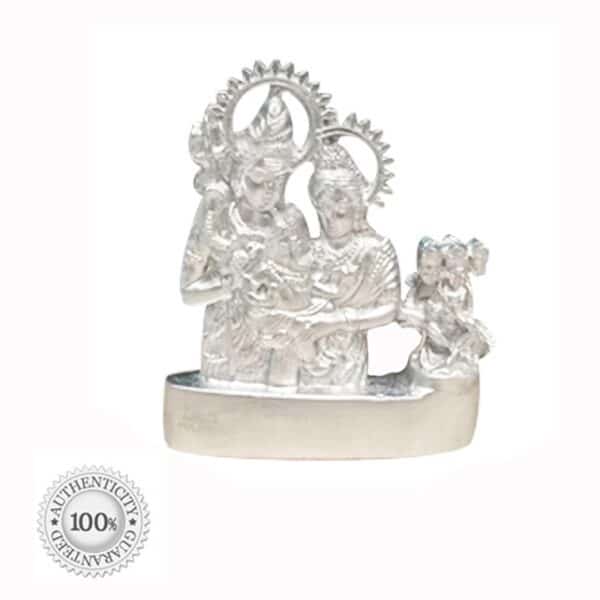 Shiv Parivar 2 <ul> <li>AstroDevam stamp of Original and Authentic Parad</li> <li>Parad Shiv Parivar is a combination of idols of Lord Shiva, his consort Parvati, the two sons, Lord Kartik and Lord Ganesha and Nandi.</li> <li>Minimizes the malefic effects of inauspicious Planets</li> <li>Protects devotees from evil spirits such as greed, annoyance, anger and lust</li> <li>Regular worship of the Lord Shiva, Maa Parvati, Lord Kartik & Lord Ganpati yields overall prosperity and harmony in your family</li> <li>Removes all your difficulties and blesses you with a peaceful life</li> <li>Parad Lord Shiv Parivar is an ideal gift for newly wed couples</li> </ul>