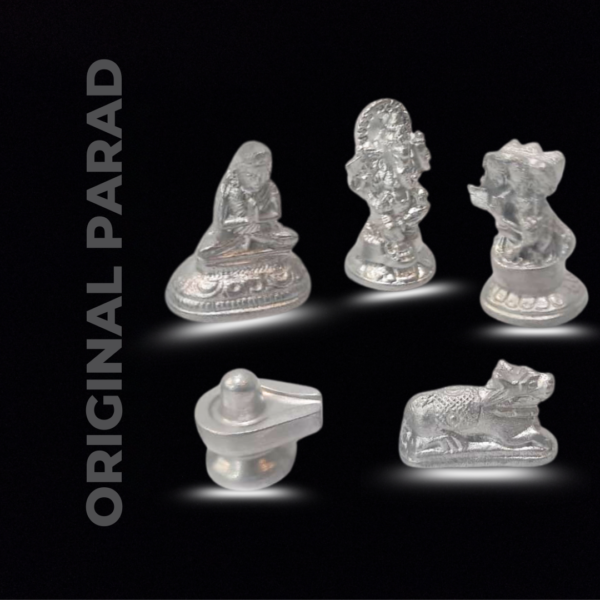 Original Parad Shiv Parivar / Family / Mercury Shiv Parivar Statue 250 gm (PASP-001) - Image 4