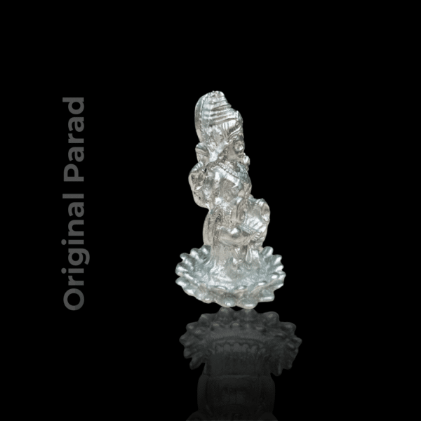 Original Parad Goddess Lakshmi on Lotus / Mercury Laxmi Idol 150 gm (PALX-004) - Image 3