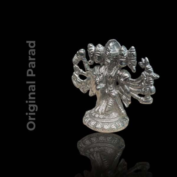 Original Parad Panchmukhi Hanuman Ji Idol / Mercury 5 Faced Hanuman Murti 300gm (PAHN-008) - Image 4