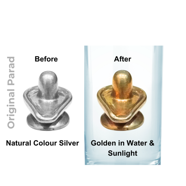 Original Siddh Parad Shivling (Golden) / Mercury Shivling in Golden 100gm (PASBG-002) - Image 2