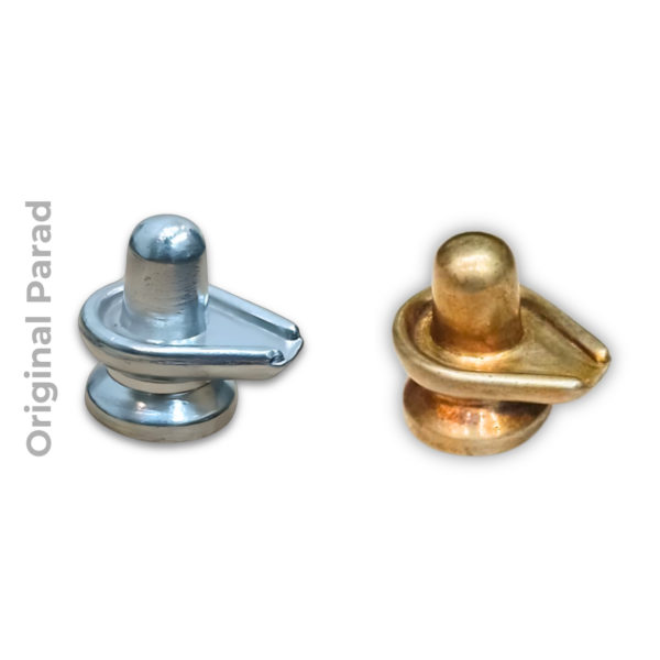 100% Original Parad Shivling in Golden Edition / Mercury Shivling (Golden) 50gm (PASBG-001) - Image 3