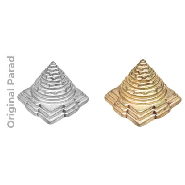 Original Parad Meru Shree Yantra (Golden) / Mercury Shri Meru Yantra in Golden Edition 90 gm (PAMSG-001) - Image 3