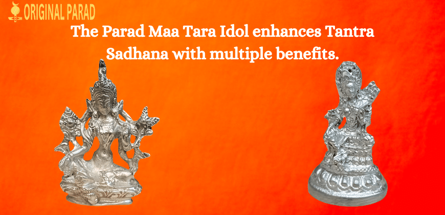 Parad Idol of Maa Tara / Goddess Tara Idol / Parad Maa Tara Idol Enhances Tantra and Mantra Practices Manifold / Goddess Tara Maa